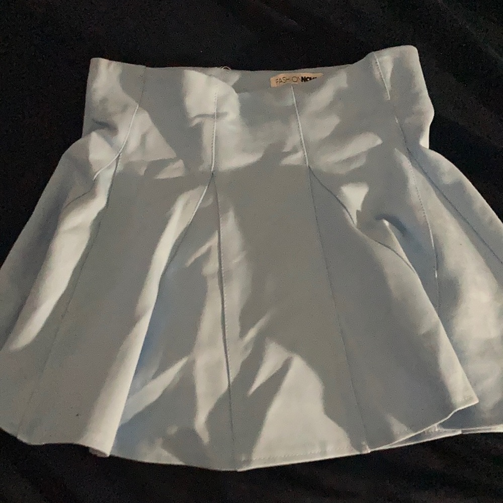 Baby blue skirt